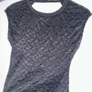 Urban Outfitters Charcoal Lace Blouse